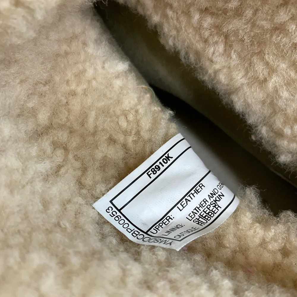 UGG Women's Chestnut Brown Lynnea Leather Boots Size 8 - Picture 13 of 13